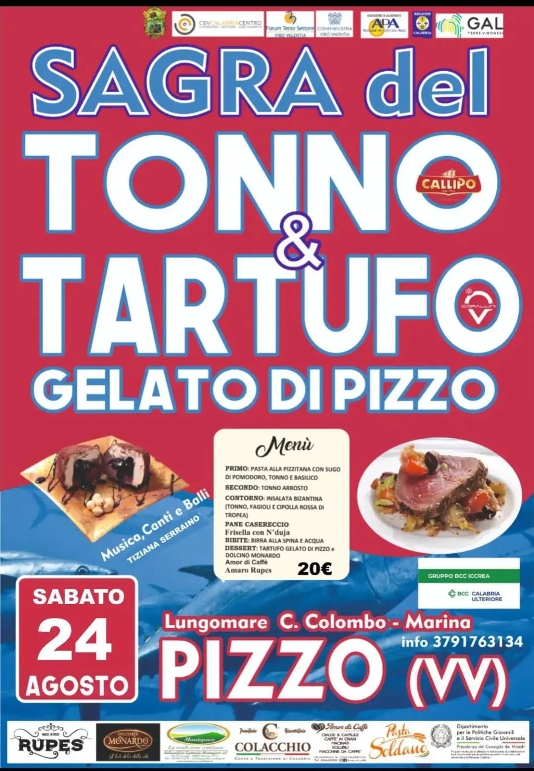 Locandina Sagra del Tonno e del Tartufo Gelato