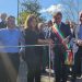 Il tradizionale taglio del nastro per l'apertura del cantiere