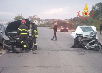 Una immagine dell'incidente avvenuto nel Cosentino