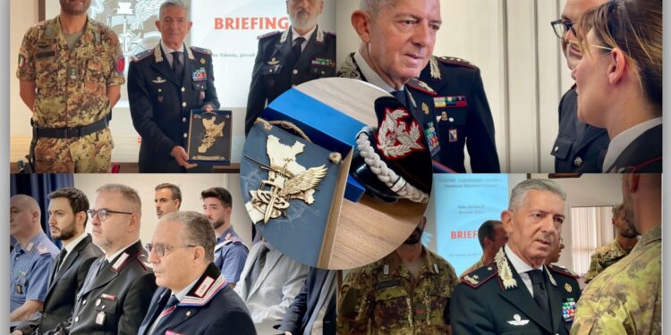 Il comandante della Legione Carabinieri Calabria Riccardo Sciuto in visita al comando di Vibo e allo Squadrone “Cacciatori”