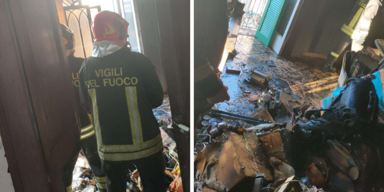 A Tropea va a fuoco un appartamento in pieno centro cittadino: a lanciare l’allarme alcuni passanti