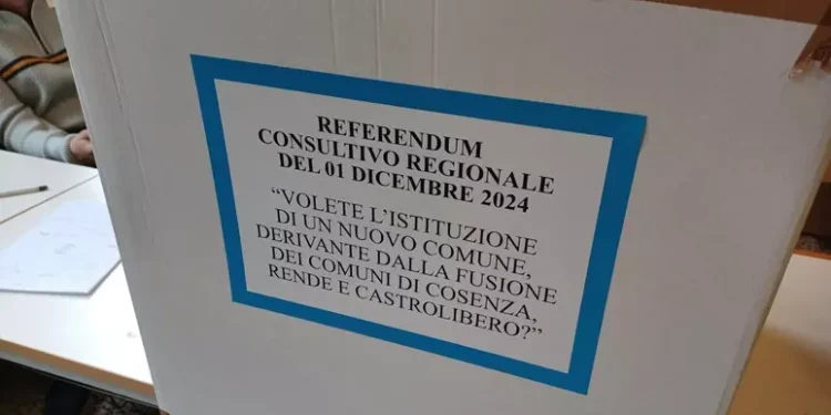 Città unica Cosenza, Rende e Castrolibero, vince il no all’esito del referendum consultivo