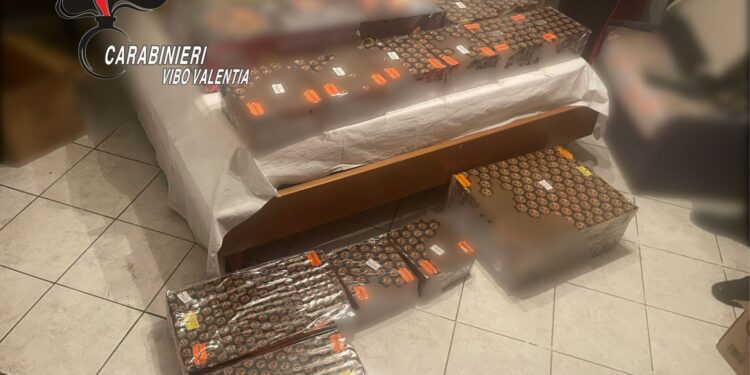 Sequestrati dai carabinieri in vari centri del Vibonese oltre 150 kg di fuochi d’artificio non conformi
