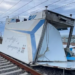 Un'immagine dei danni provocati dal maltempo in Calabria sulla rete ferroviaria