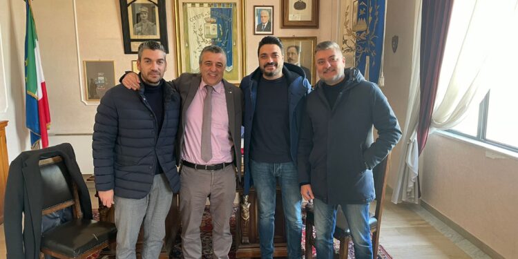 Una foto dell'incontro tenutosi a Serra San Bruno. Nella foto, da sinistra, Franzè, L'Andolina, Barillari e Galeano