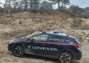 L'area sequestrata dai carabinieri dove sono stati eseguiti i lavori abusivi