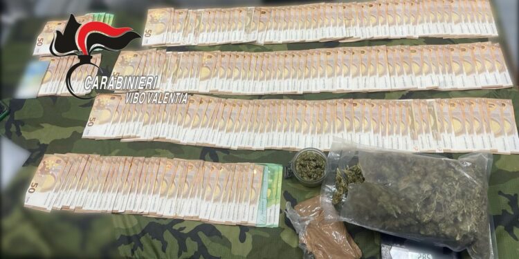 Trovato dai carabinieri in possesso di contanti e droga: un arresto nel Vibonese