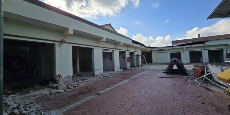 Il cantiere del mercato delle Clarisse a Vibo