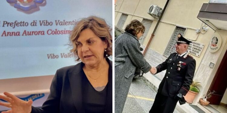Il prefetto di Vibo Valentia Anna Aurora Colosimo in visita al comando provinciale dei Carabinieri