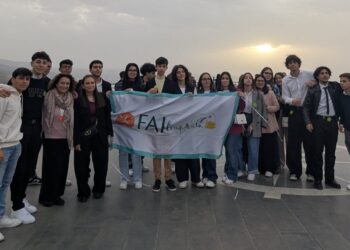 Gli apprendisti ciceroni durante l'iniziativa svoltasi a Pizzo in occasione delle Giornate Fai di Primavera