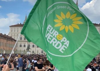 La bandiera di Europa Verde - Verdi