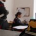 I carabinieri mentre raccolgono una denuncia