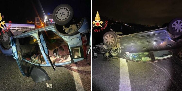 Incidente sull’Autostrada del Mediterraneo, due le auto coinvolte: quattro le persone ferite