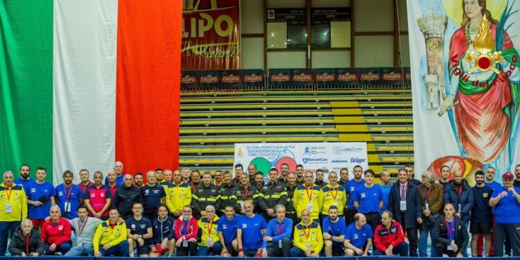 Vibo. Successo per il campionato italiano Tennistavolo Vigili del fuoco, in memoria di Donato Marcosano – Foto
