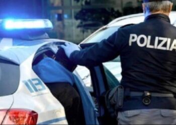 Un arresto da parte della Polizia
