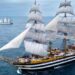 La nave scuola Amerigo Vespucci della Marina Militare