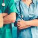 Nell'immagine un medico, due infermieri e un oss