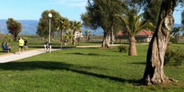 Una immagine del parco urbano di Moderata Durant a Vibo Valentia