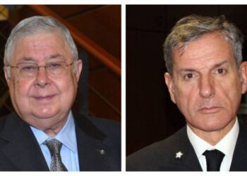 Da sinistra: l'imprenditore Pippo Callipo e l'ammiraglio Andrea Agostinelli