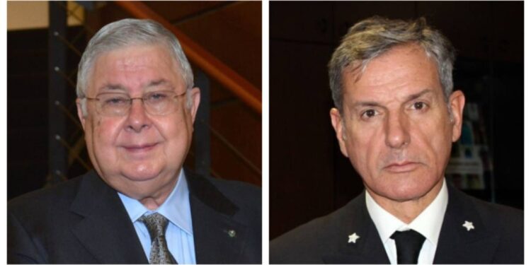 Da sinistra: l'imprenditore Pippo Callipo e l'ammiraglio Andrea Agostinelli