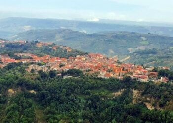 Una immagine dall'alto di Piscopio, frazione di Vibo Valentia