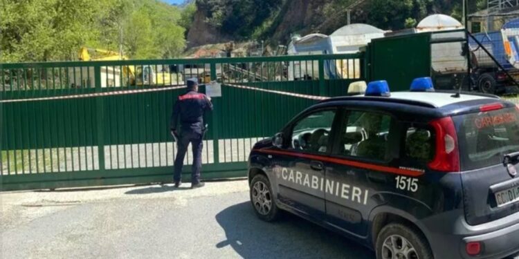Il sequestro di un impianto in Calabria da parte dei carabinieri