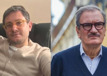 Da sinistra: Stefano Luciano dell'Udc, e il sindaco Enzo Romeo