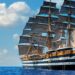 La nave scuola Amerigo Vespucci della Marina Militare Italiana