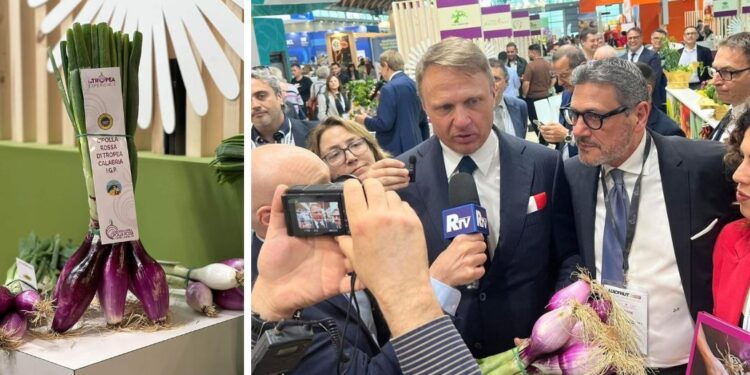 La Cipolla Rossa di Tropea Calabria IGP conquista la grande distribuzione: protagonista a Macfrut 2025