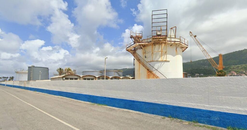 I depositi costieri a Vibo Marina della Meriodionale Petroli