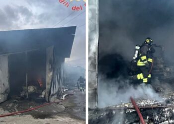 A fuoco un’autofficina nel Vibonese: andati totalmente distrutti i mezzi al suo interno