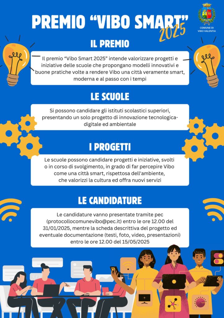 La locandina del premio Vibo Smart 2025