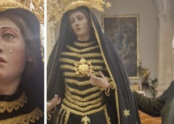 Vibo. A San Michele la nuova statua della Vergine, Eugenio Selvaggio: «Un sogno mi ha guidato»