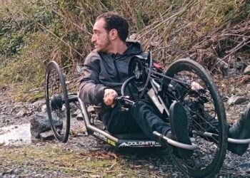 Salvatore Cristiano Misasi con la sua handbike