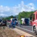 Ambulanza si ribalta sull’A/2 tra gli svincoli di Vazzano e Sant’Onofrio: tre feriti