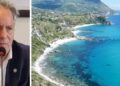 Raffaele Greco e un suggestivo scorcio di Capo Vaticano