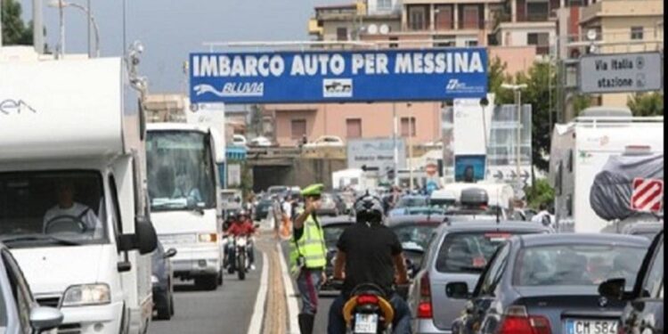 Gli imbarchi per i traghetti a Villa San Giovanni