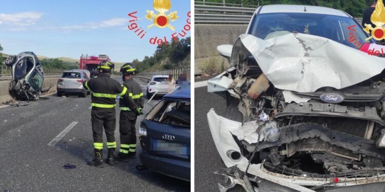 Doppio incidente lungo la strada statale dei “Due Mari”: otto feriti, tra cui un bimbo