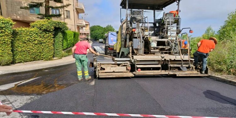 I lavori di bitumazione a Vibo Valentia