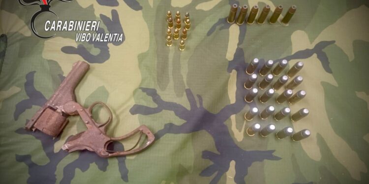 Deteneva illegalmente un’arma da fuoco e munizioni: un arresto nel Vibonese