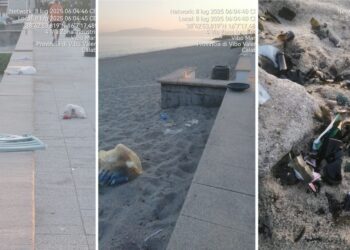 Gli atti vandalici verificatisi in via Vespucci a Vibo Marina