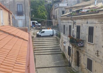 I lavori sull'area dove si è verificata la fuga di gas a Vibo Valentia