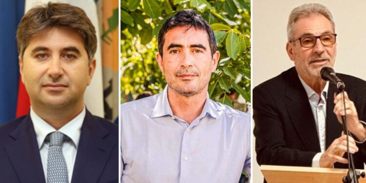 Antonio Lo Schiavo, Nicola Fratoianni e Fernando Pignataro di Sinistra Italiana