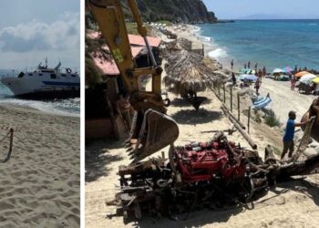 Ricadi, peschereccio arenato al Tono: avviato il recupero dei componenti
