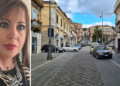 Antonella Petracca e una veduta del centro storico cittadino