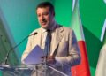 Matteo Salvini, ministro delle Infrastrutture e dei Trasporti, all'Expo di Osaka