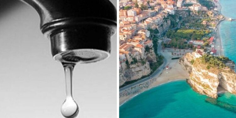 Anche a Tropea scoppia l’emergenza idrica: diffuso un Avviso pubblico per grave criticità