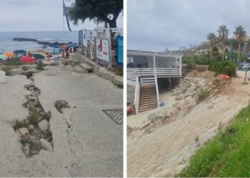 Tropea: ancora non in sicurezza l’accesso alla spiaggia della Marina del Convento