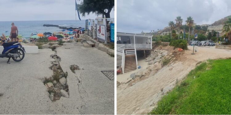 Tropea: ancora non in sicurezza l’accesso alla spiaggia della Marina del Convento