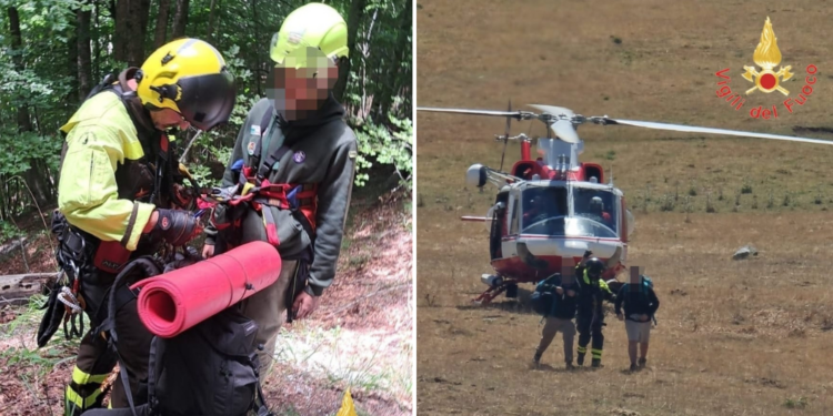 Scout si perdono nel Parco del Pollino: recuperati con l’elicottero dai Vigili del fuoco
